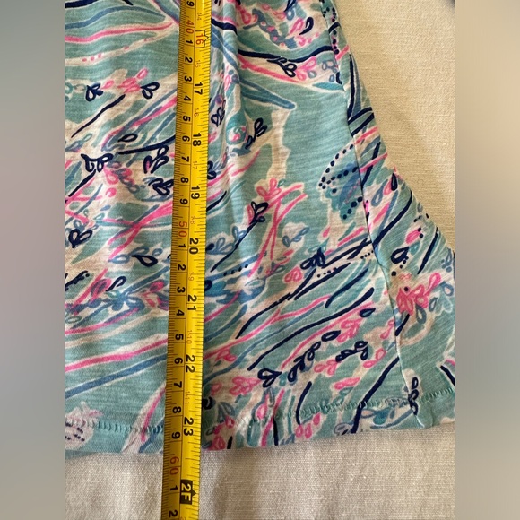 Lilly Pulitzer Etta Long Sleeve Bayside Blue Under The Moon - Picture 9 of 10